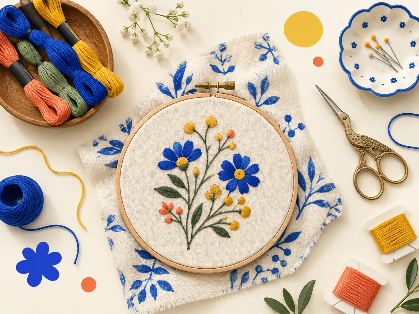 AI-generated inspiration for embroidery