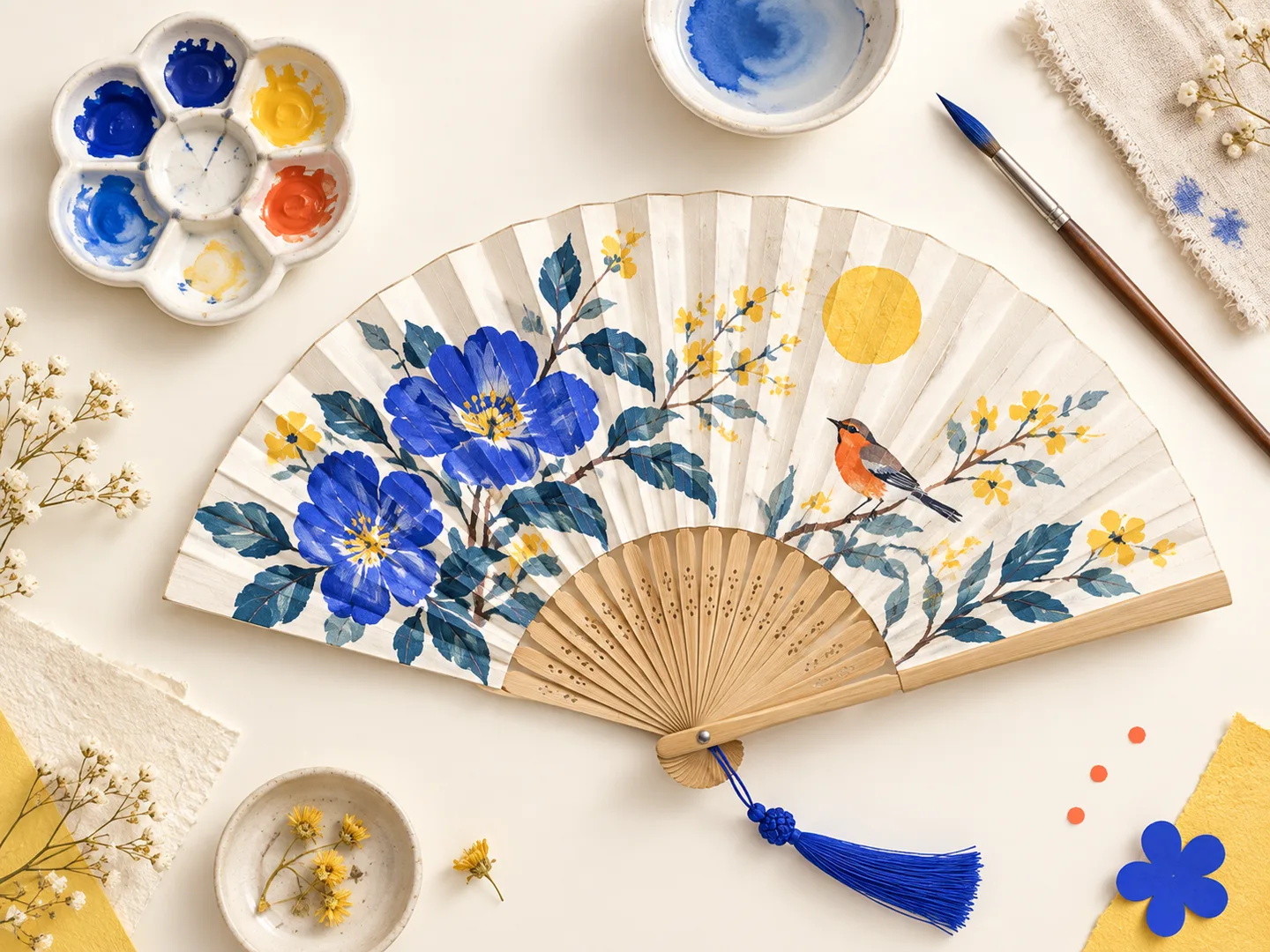 AI-generated inspiration for fan painting