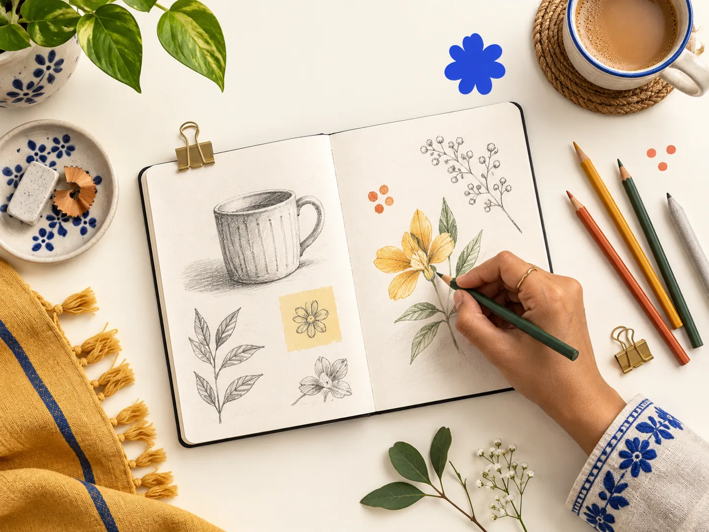 AI-generated inspiration for sketching